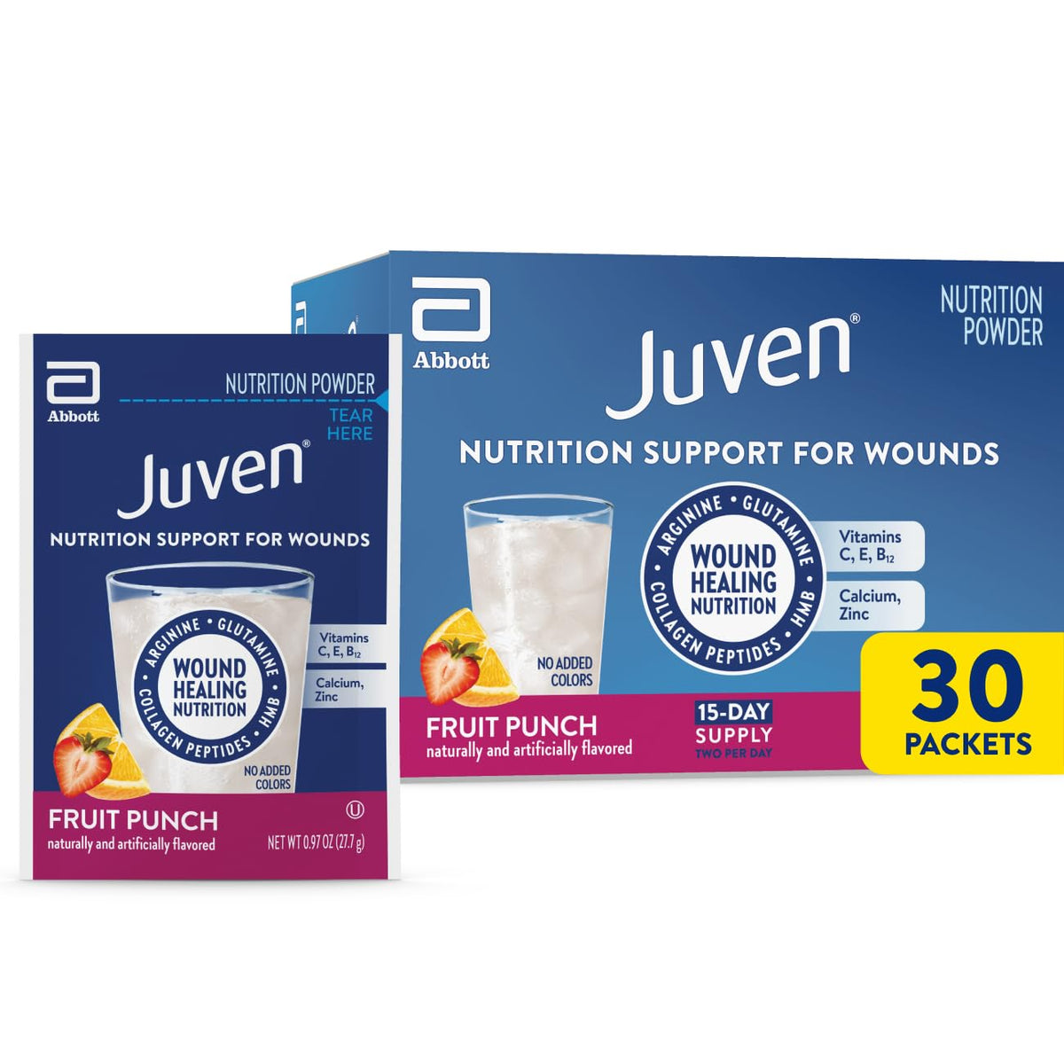 Juven Nutrition Support for Wound Healing, Unflavored, 30ct