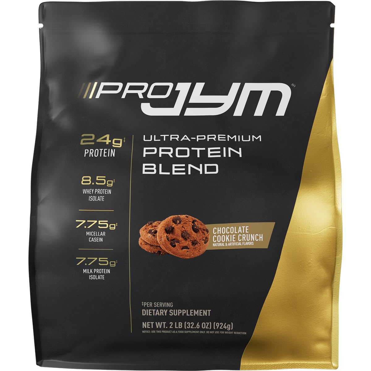 JYM Tahitian Vanilla Bean Whey & Casein Protein Powder, 1.7 lb, 22 Servings
