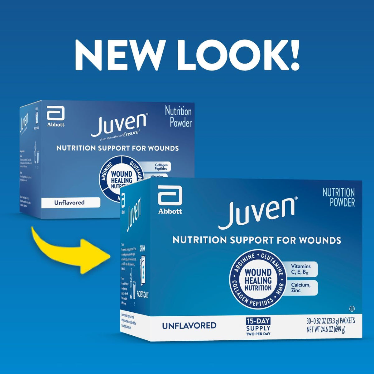 Juven Nutrition Support for Wound Healing, Unflavored, 30ct