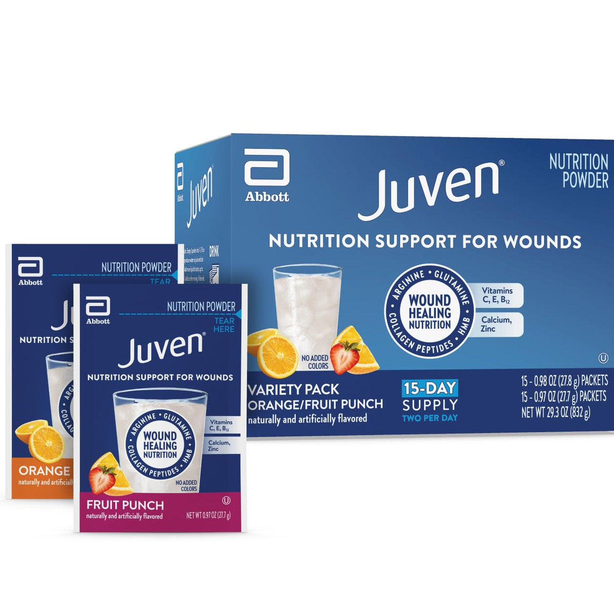 Juven Nutrition Support for Wound Healing, Unflavored, 30ct