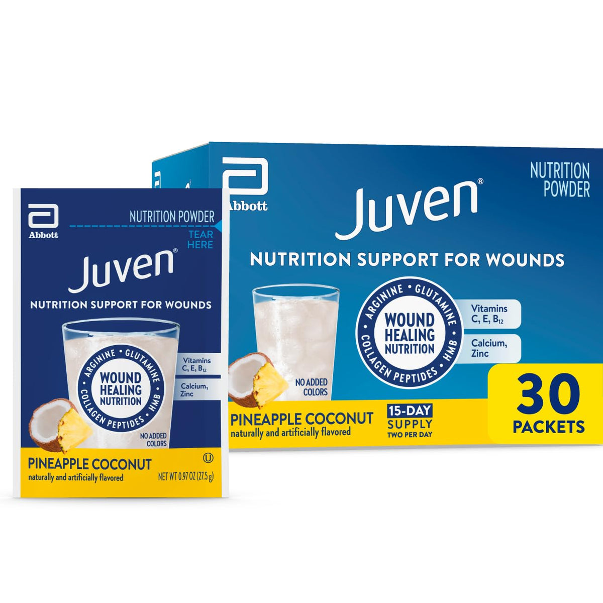 Juven Nutrition Support for Wound Healing, Unflavored, 30ct