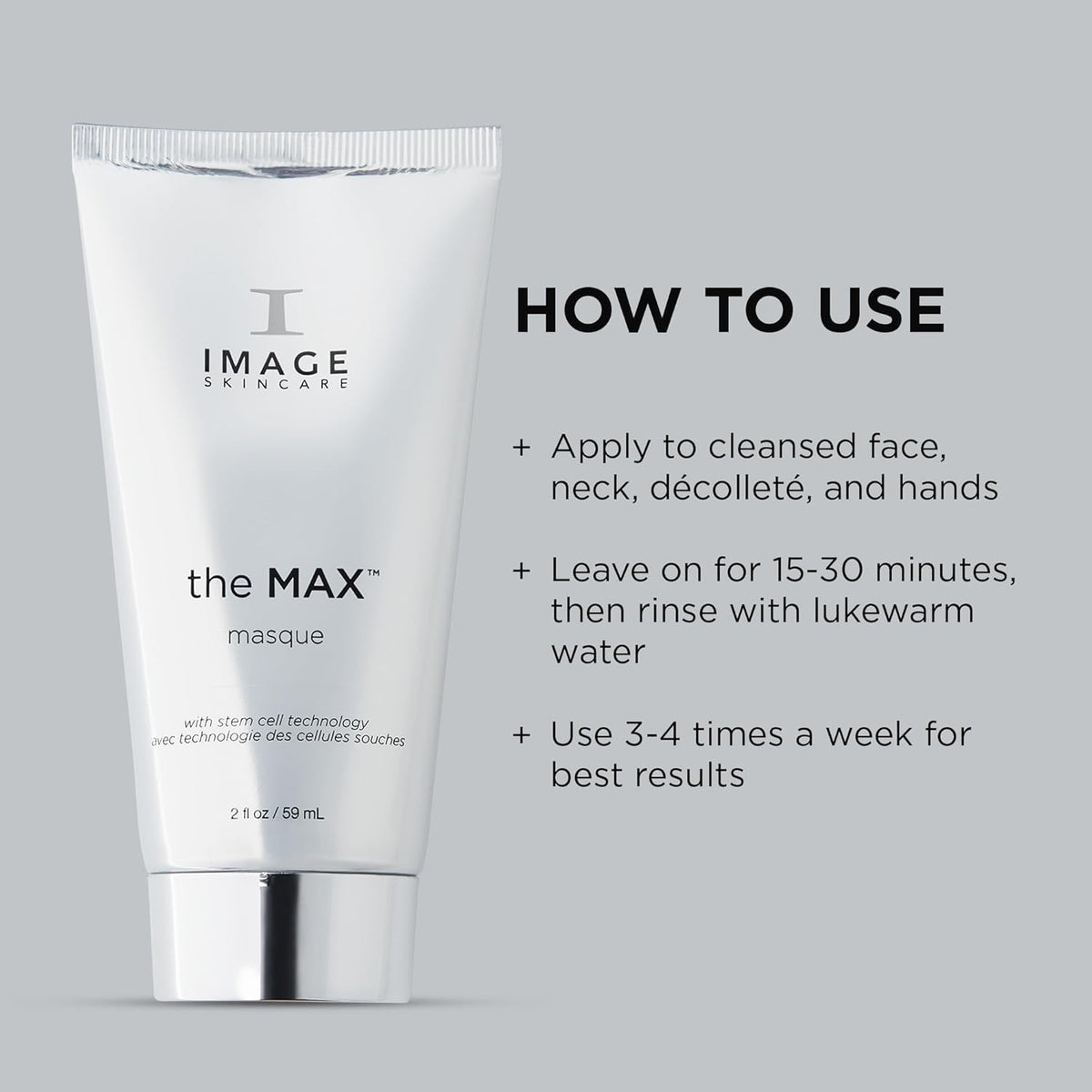 IMAGE Skincare, the MAX Masque, Facial Mask to Help Tighten, Firm, Smooth and Enhance Appearance of the Skin, 2 fl oz