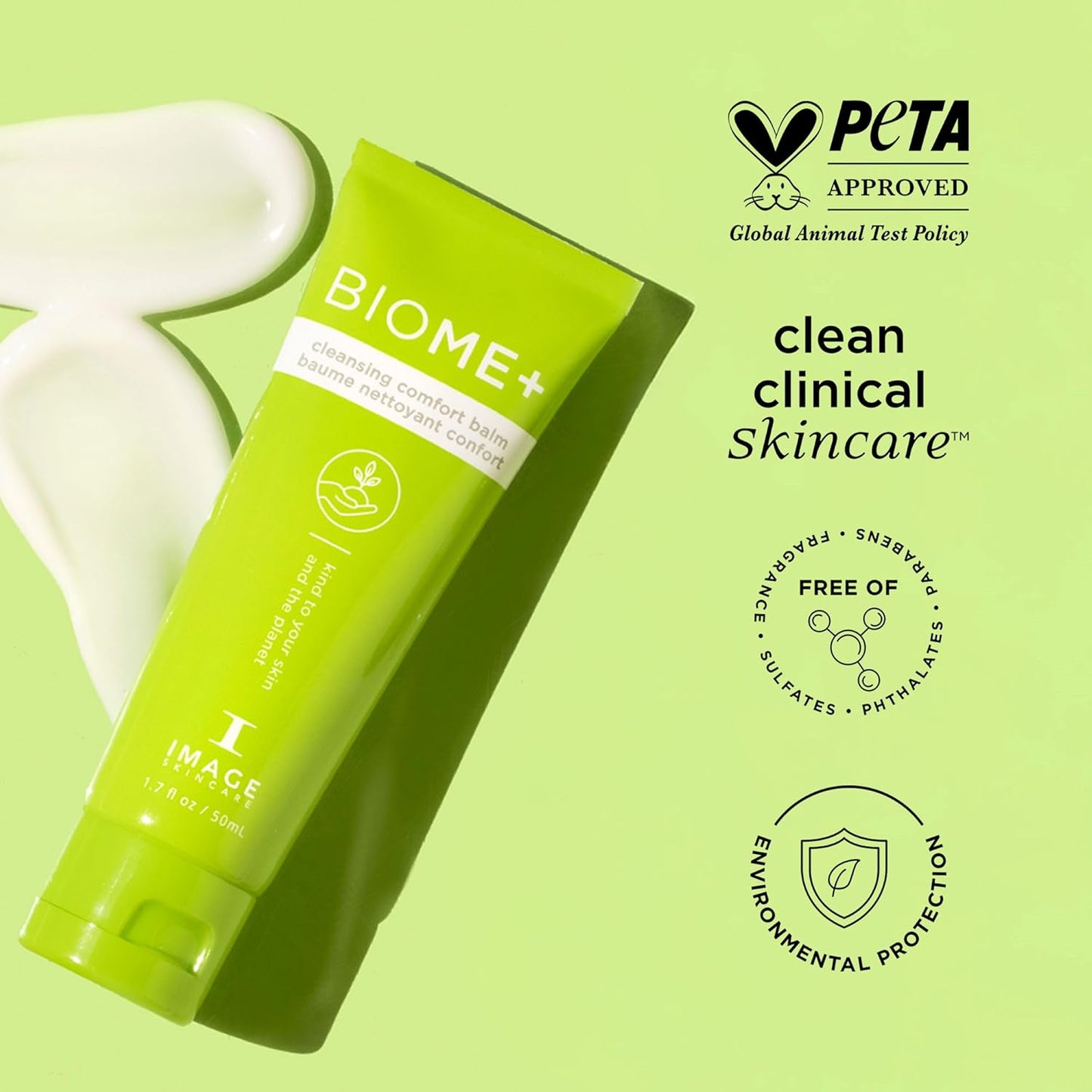 IMAGE Skincare BIOME+ Cleansing Comfort Balm, Microbiome Friendly Gentle Cleanser, Reduces Moisture Loss