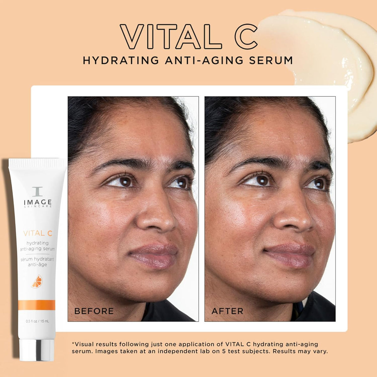 IMAGE Skincare, VITAL C Hydrating Face Serum, with Vitamin C and Hyaluronic Acid, to Brighten, Tone and Smooth Appearance of Wrinkle