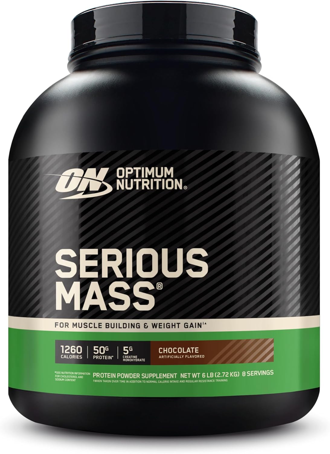 Optimum Nutrition Serious Mass Weight Gainer Protein Powder, Chocolate, 6LB