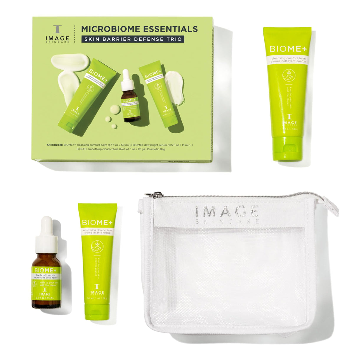 IMAGE Skincare, BIOME+ Dew Bright Serum, Microbiome Friendly Facial Serum, Boosts Luminosity and Enhances Elasticity