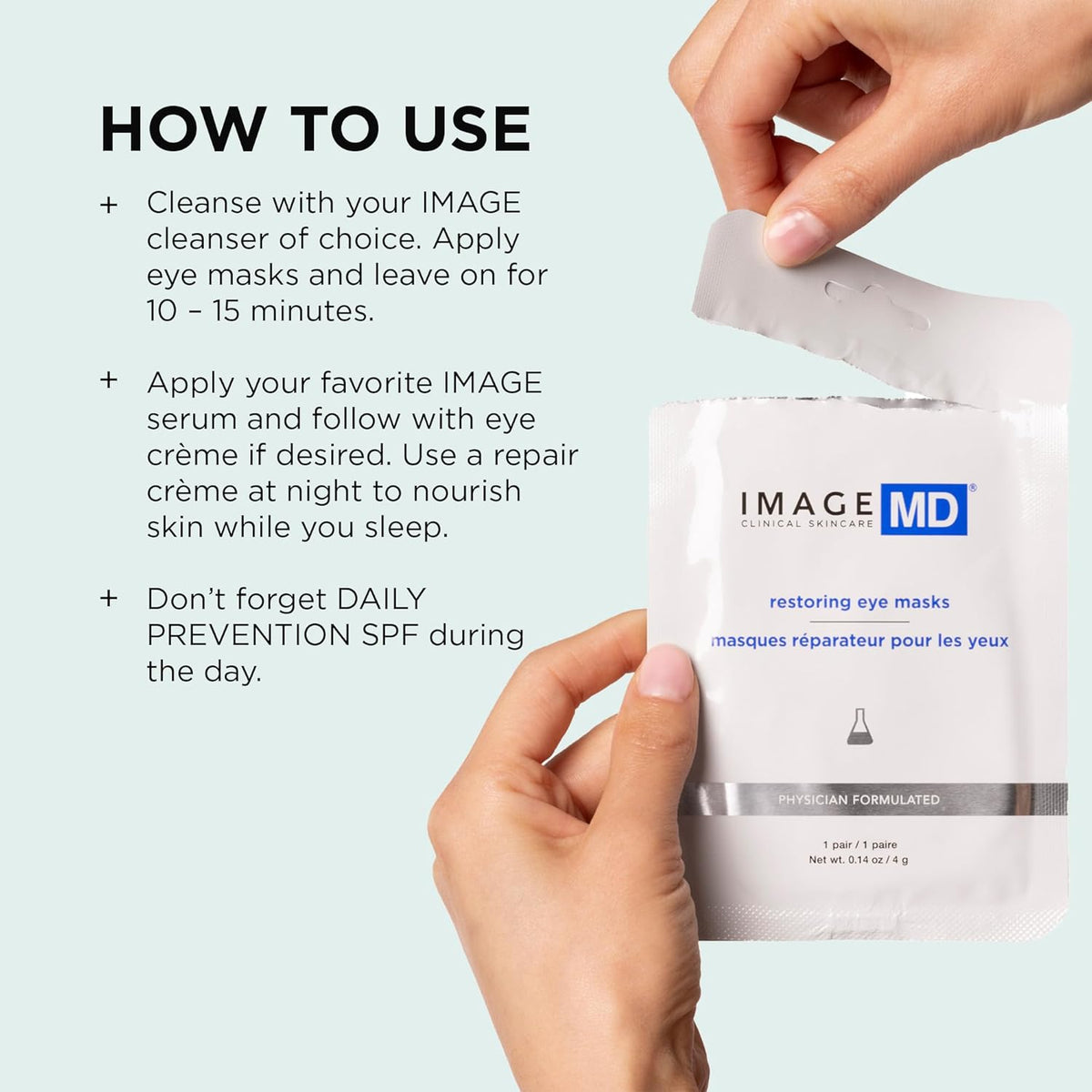 IMAGE Skincare, IMAGE MD Restoring Eye Masks, Hydrating Hydro-Gel Under Eye Masks, 3x Hyaluronic Acid Visibly Firms and Hydrates
