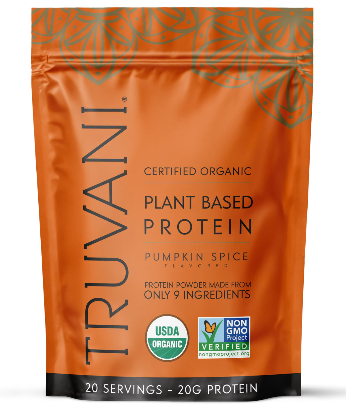 Truvani Organic Plant Based Protein Powder | Vanilla | 18 Servings