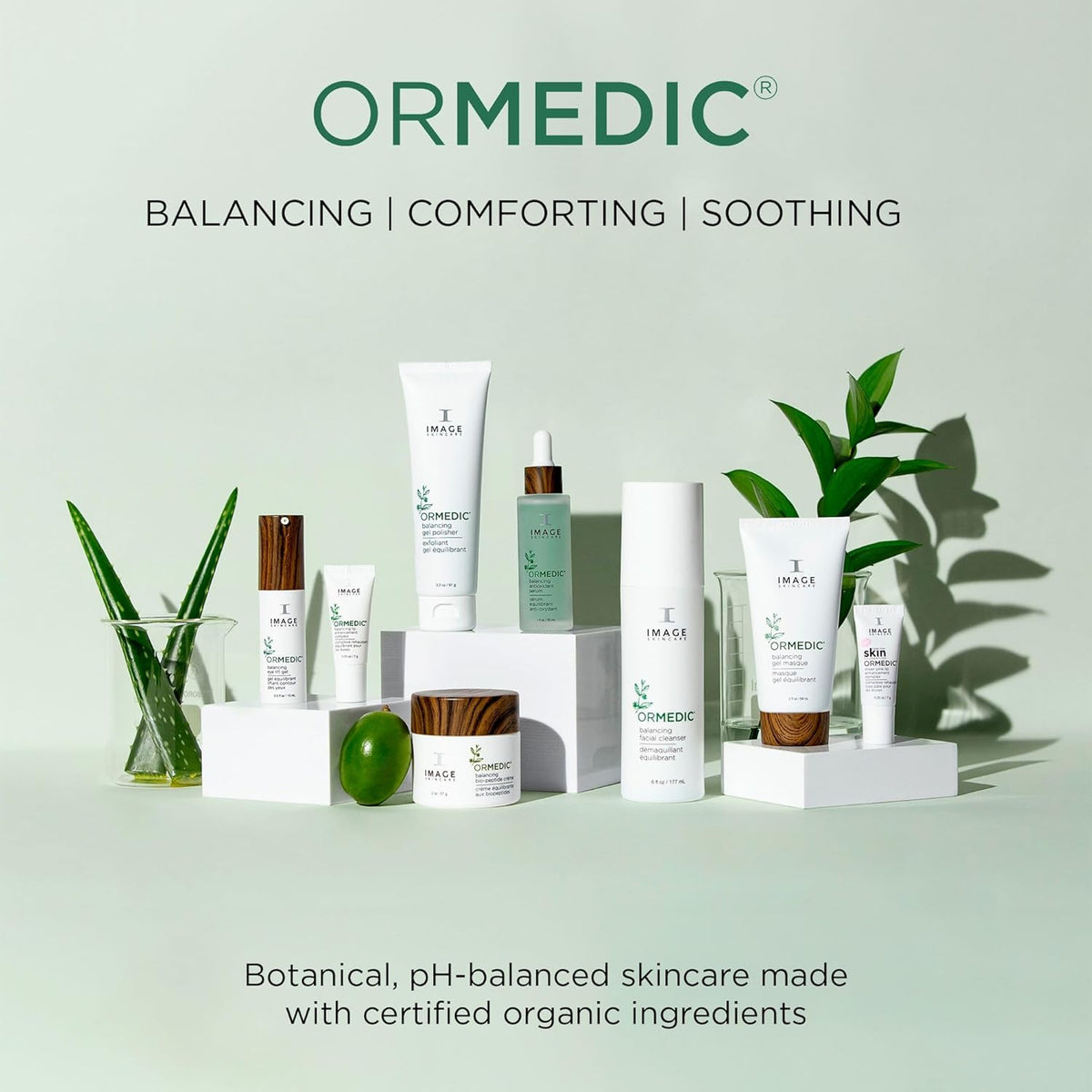 IMAGE Skincare, ORMEDIC pH Balancing Facial Cleanser, Hydrating and Mild Foaming Face Wash with Aloe Vera, 6 fl oz