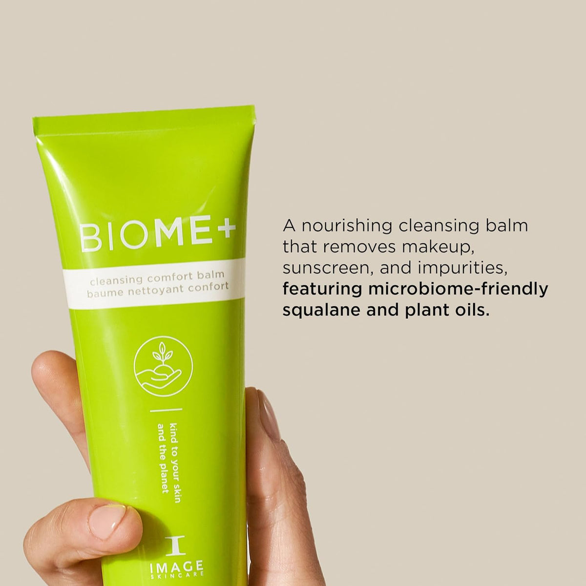 IMAGE Skincare BIOME+ Cleansing Comfort Balm, Microbiome Friendly Gentle Cleanser, Reduces Moisture Loss
