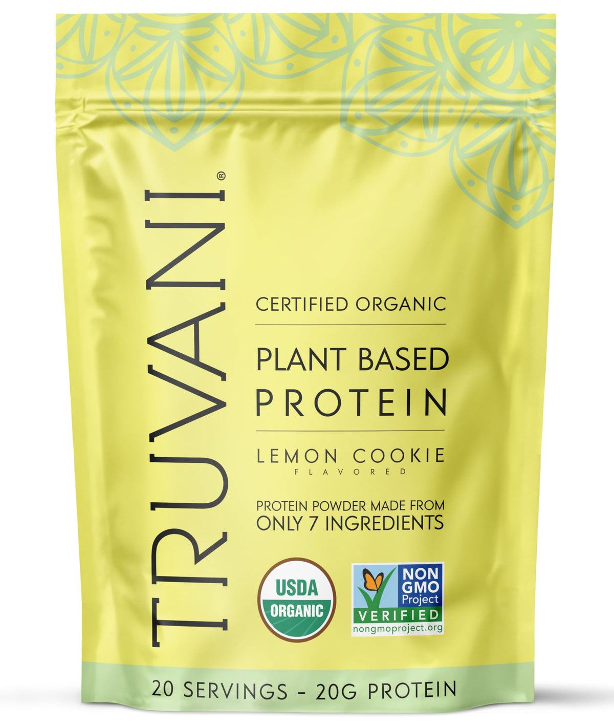 Truvani Organic Plant Based Protein Powder | Vanilla | 18 Servings