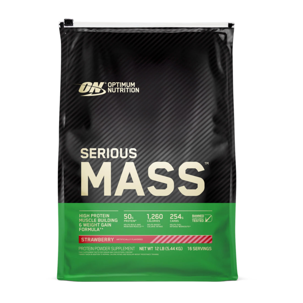 Optimum Nutrition Serious Mass Weight Gainer Protein Powder, Chocolate, 6LB