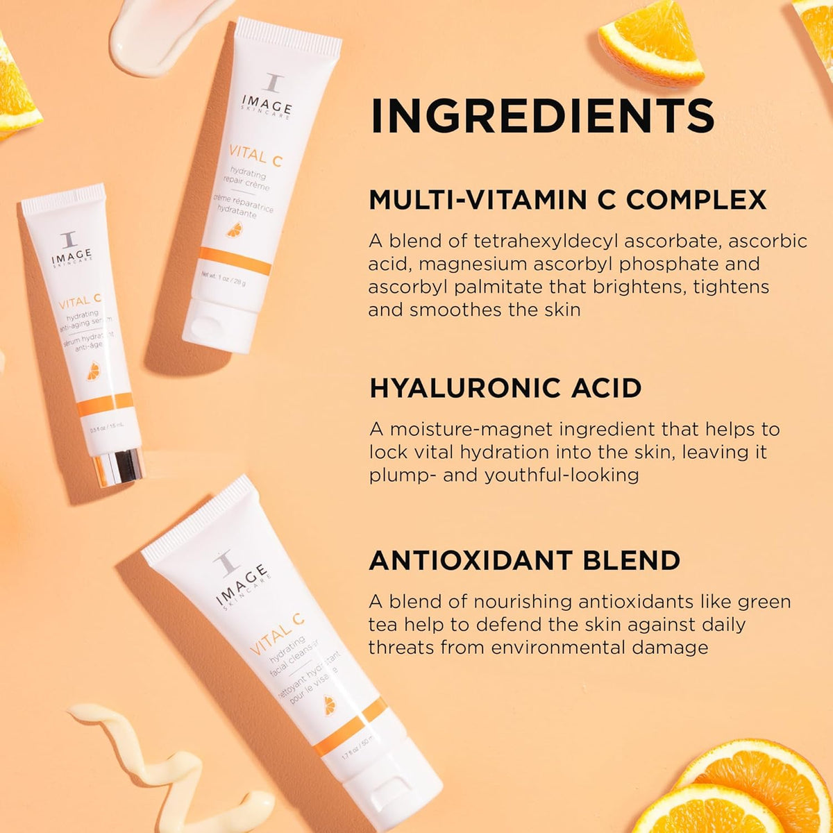 IMAGE Skincare, VITAL C Hydrating Face Serum, with Vitamin C and Hyaluronic Acid, to Brighten, Tone and Smooth Appearance of Wrinkle