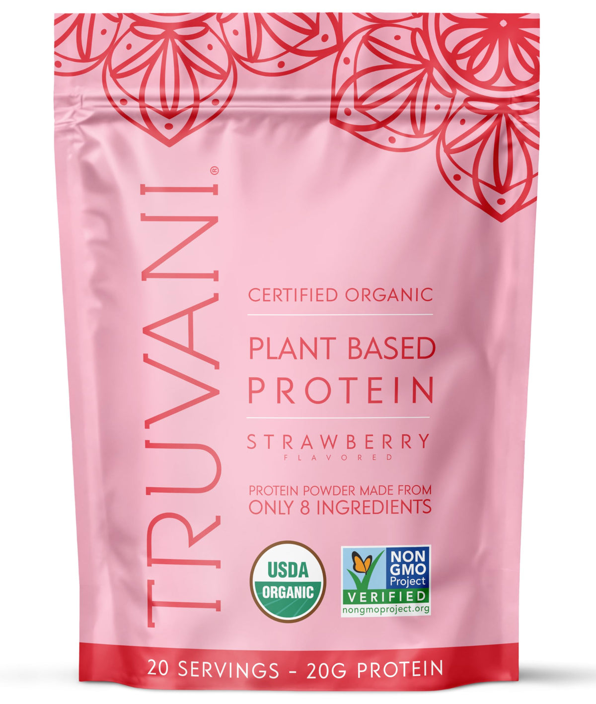 Truvani Organic Plant Based Protein Powder | Vanilla | 18 Servings