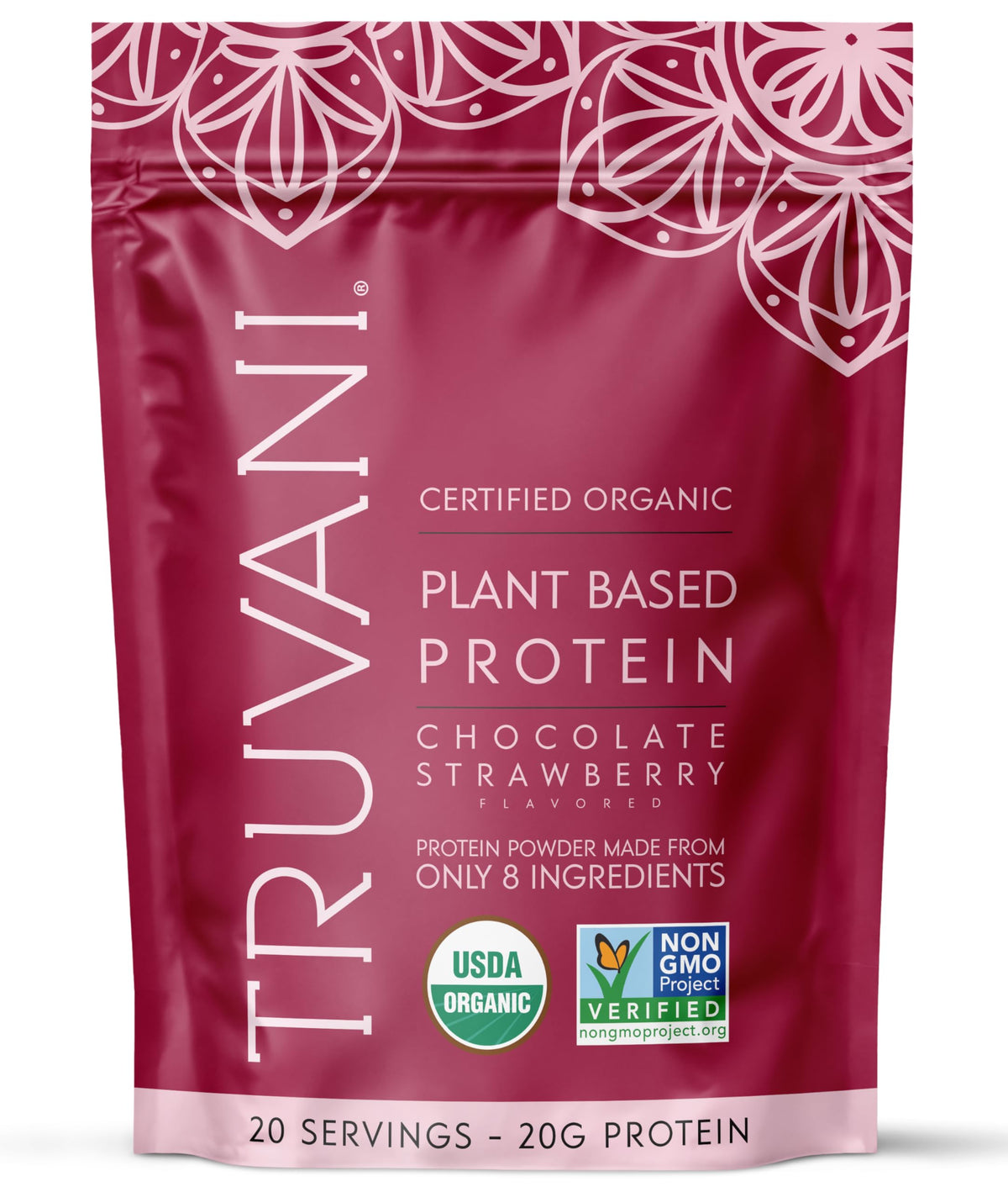 Truvani Organic Plant Based Protein Powder | Vanilla | 18 Servings